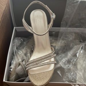 Brand new David’s bridal wedges